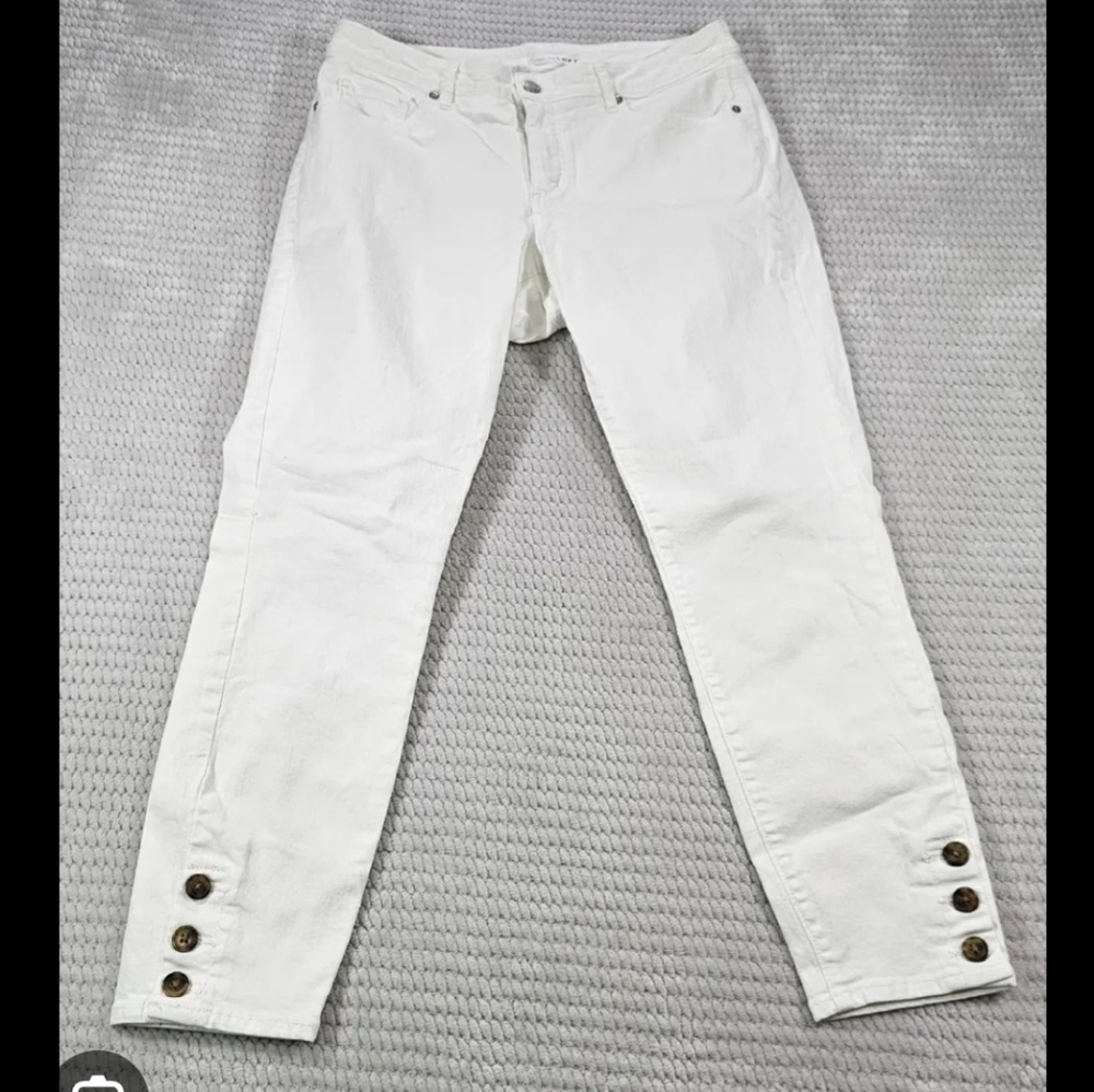 Loft White Skinny Jeans